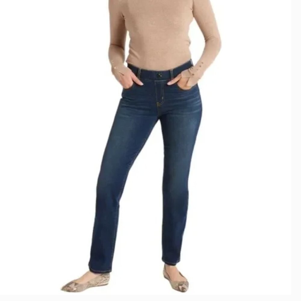 Betabrand Straight Leg Jeans